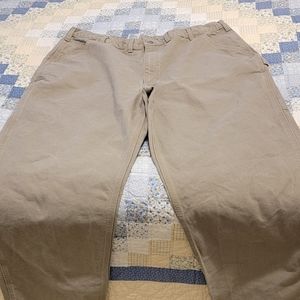 Men's Tan Carhartt Dungaree Baggy Fit Carpenter Pants 40x32